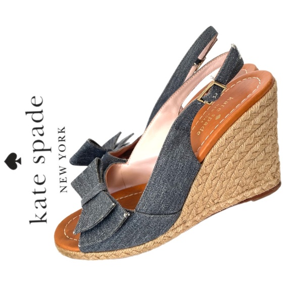 kate spade Shoes - KATE SPADE ♠️ Jean Wedge Open Toe Sandal Shoe Women Size 7.5